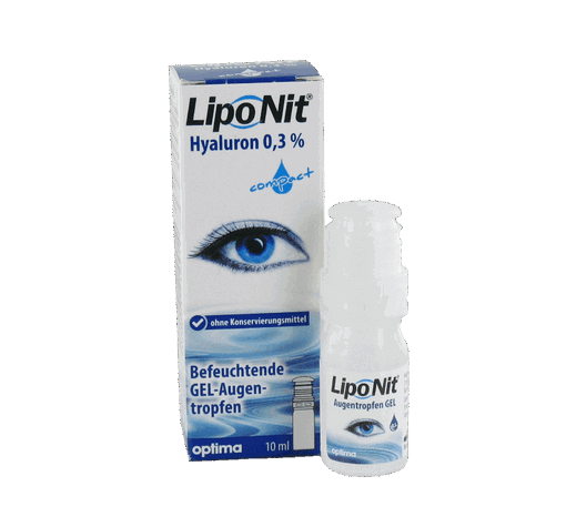 Lipo Nit Augentropfen GEL mit 3mg/ml Hyaluron (10ml)