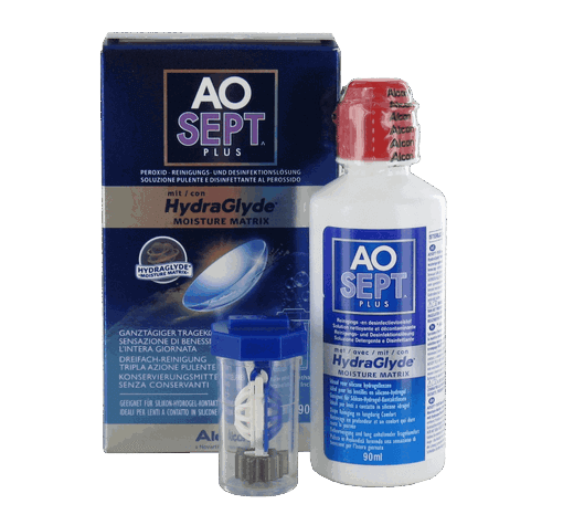 AOSEPT Plus mit HydraGlyde Reisepack (1x90ml+1 Behälter)