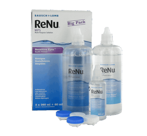 ReNu MPS Sensitive Eyes (2x360ml+1x60ml+2 flache Behälter)